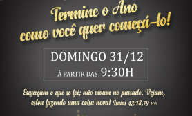 CULTO DE FIM DE ANO